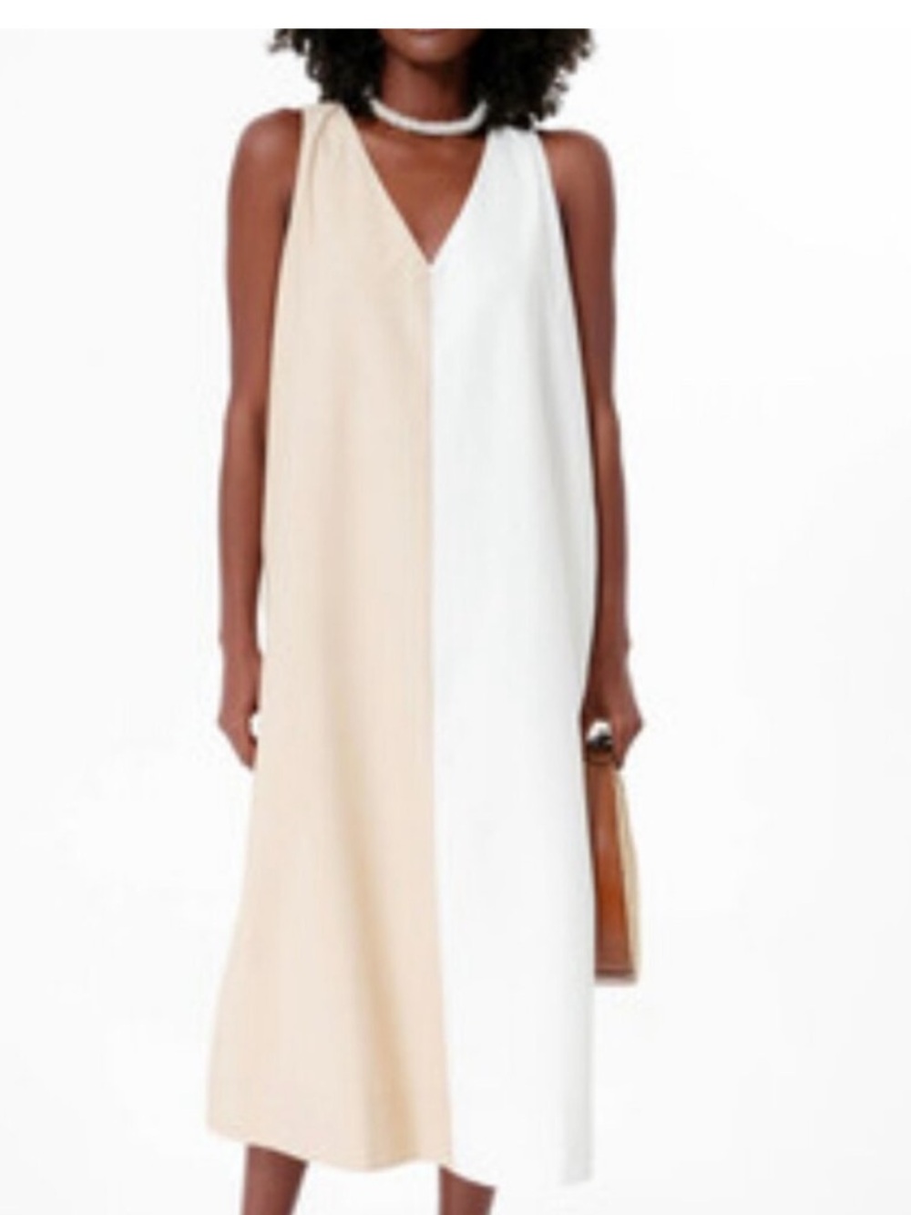Tuckernuck Pomander Place Two-Tone Cream & White Sallie  Dress